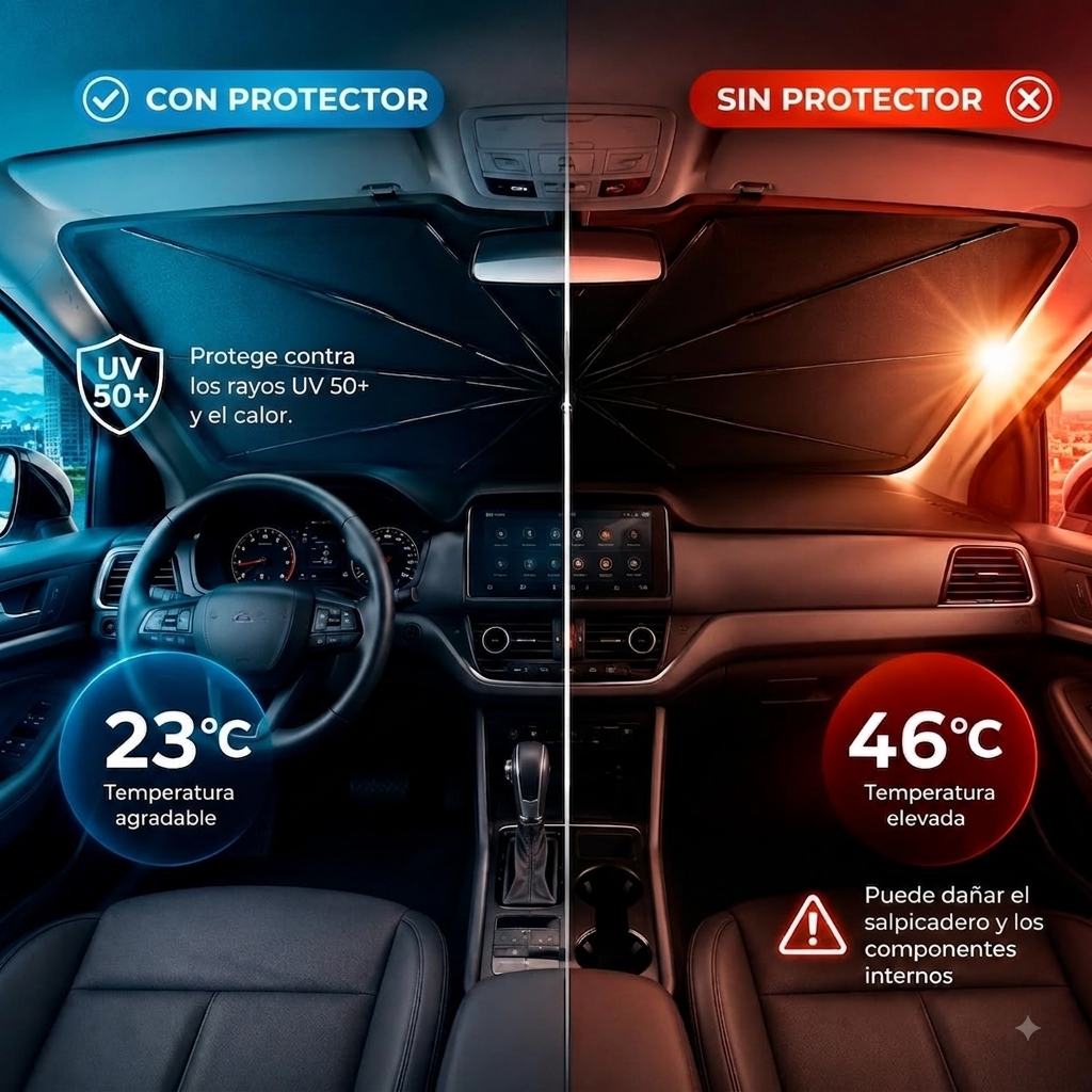 Parasol plegable para parabrisas de coche, protección UV, aislamiento térmico, cubierta para ventana delantera, protector de interiores, accesorios de verano.