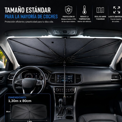 Parasol plegable para parabrisas de coche, protección UV, aislamiento térmico, cubierta para ventana delantera, protector de interiores, accesorios de verano.